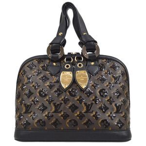 Louis Vuitton Alma Hand Bag Monogram Eclipse Black